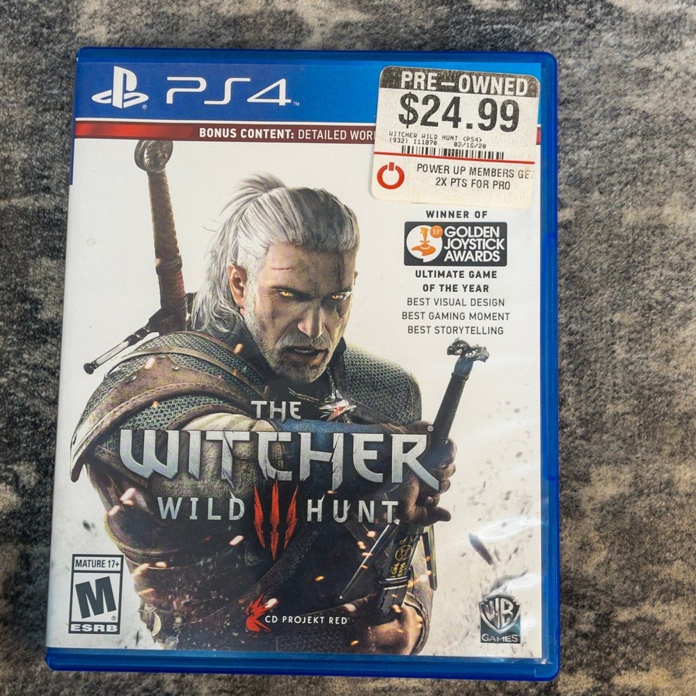 The Witcher 3 Wild‎ Hunt PS4 PlayStation 4 CD Projekt Red Open World RPG